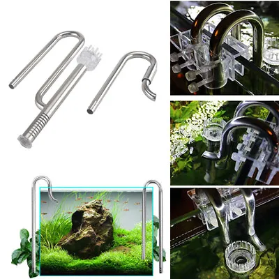 £26.22 • Buy Fish Tank Lily Pipe Stainless Steel Inflow Outflow Filter For Aquarium Planted