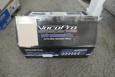 NEW VocoPro WIRELESS MIX 2 All In One Karaoke Mixer W/ 2 UHF Mic SD Retail $600 • $349.98