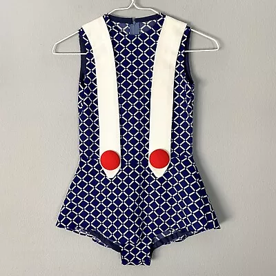 Vintage Youth Girls Blue White Majorette / Dance Costume • $22.49