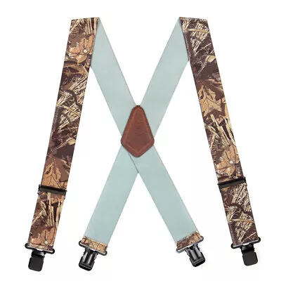 SuspenderStore  Camo Suspenders- 2-In Wide Elastic - CLIP - 6 Patterns & 3 Sizes • $26.95