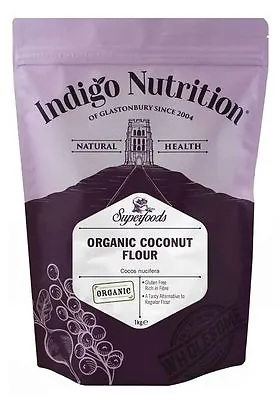 Organic Coconut Flour - 1kg - Gluten Free - Indigo Herbs • £12.95
