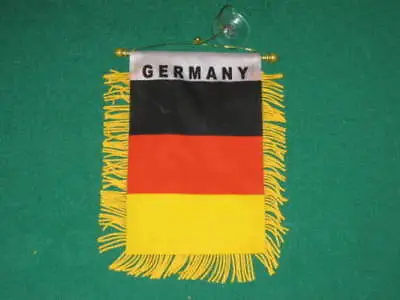 German Plain MINI BANNER FLAG GREAT FOR CAR & HOME WINDOW MIRROR HANGING 2 SIDED • £6.36