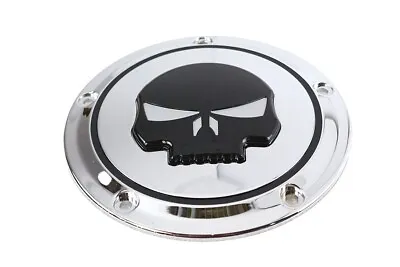 V-Twin 42-0263 Chrome 5 Hole Skull Derby Cover For Twin Cam • $72.83