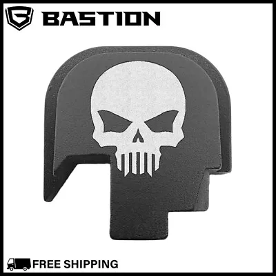 REAR SLIDE BACK PLATE COVER FOR SMITH WESSON M&P 9/.40 Shield Logo Bastion Skull • $18.70