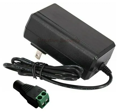 $4.79 • Buy AC To DC 2 Pin Adapter 12V 2A 24W Power Supply Switch Transformer + Female Jack