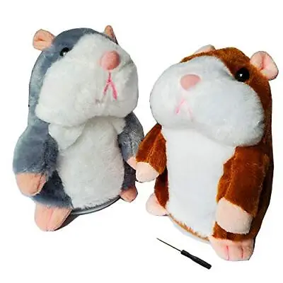2 Pack Talking Hamster Toy Animal Talking Toys Repeats What You Say Mimicry P... • $29.03