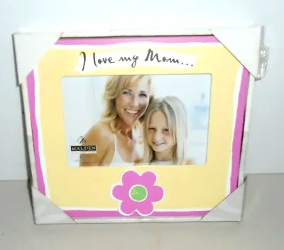 Malden Wood Picture Frame Holds 4 X6  Photo New In Box  I Love My Mom  • $4.99