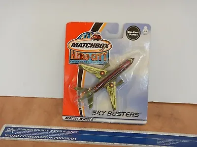 2002 Matchbox Hero City Sky Busters Dc-10 Nos Sealed • $9.99
