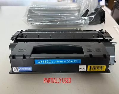 HP Laser Cartridge Q7553x-Universal: Q59449x - One New - One Partially Used  • $38