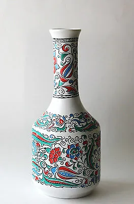 Vintage Metaxa Greek Liquor Porcelain Decanter Jar Vase Floral Design  • $64.98