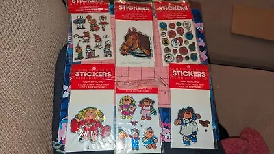 Vintage Stickers Vending Machine Style Jomar Designs Lot Of 6 Cabbage Patch Etc • $18