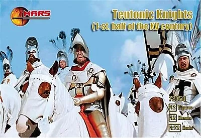 Mars 1st Half XV Century Teutonic Knights (12 Mounted) - Plastic Model Military • $17.75