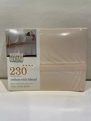 Martha Stewart Everyday 230 Thread Count Full Flat Sheet Shell Color Made In USA • $24.99