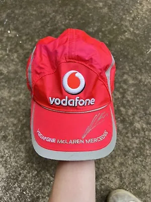 Vodafone F1 Cap Hat McLaren Mercedes Santander Hamilton Heikki Kovalainen Signed • $51.54