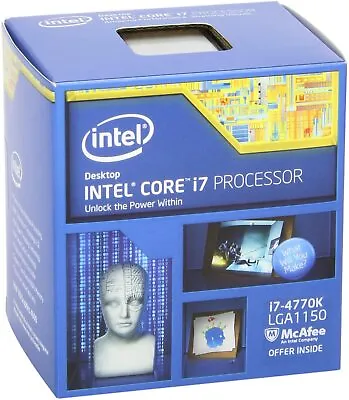 Intel CPU Core I7 4770K 3.50GHz 8M LGA1150 Haswell UnLocked BX80646I74770K New • $231