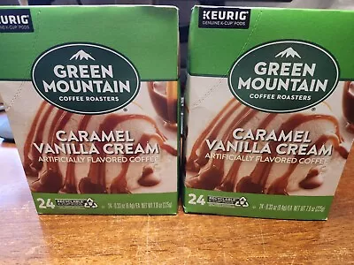 Green Mountain Coffee Caramel Vanilla Cream Keurig K-Cup Pod Light Roast 48ct • $39.95