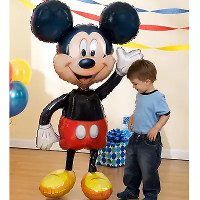 Mickey Mouse Airwalker 52  Jumbo Birthday Foil Balloon Decoration Party Supplies • $15.99