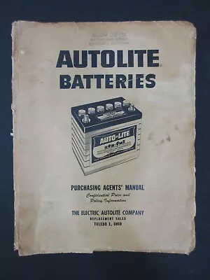 1959 Auto-lite Autolite Batteries Advertising Sales Purchasing Agent Brochure • $49.50