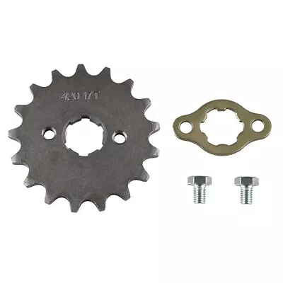 420 17 Tooth 17t Front Sprocket For 17mm Shaft Dirt Bike Es06 • $6.98