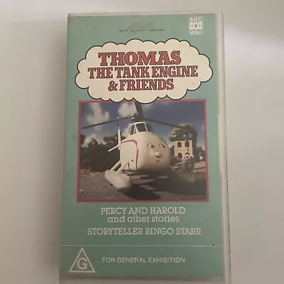 THOMAS The Tank Engine & Friends - Percy And Harold (VHS 1991) Tape Ringo Star • $15