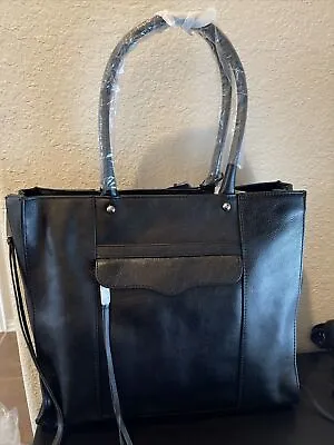 NWT Rebecca Minkoff Side Zip Medium Mab Leather Tote Bag $295.00 • $149.99