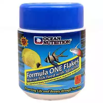 Ocean Nutrition Formula One Flakes - Marine Fish Food W/ Spirulina - 34g #1D137 • £7.95