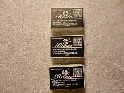 Three (3) Rosin For Violin Viola Cello Bows Etc. New • $1.50