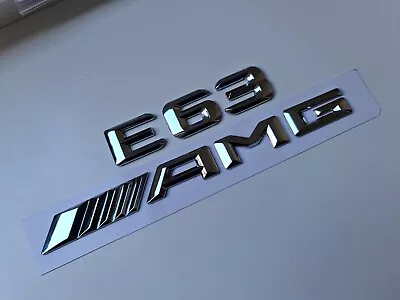 E63 AMG Chrome Letter Number Rear Boot Badge Emblem For E Class Mercedes • $19.95