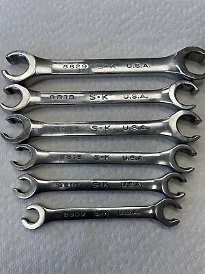 SK PROFESSIONAL TOOLS WRENCH SET Flr WrenchSteel 6 Pieces Excellent Condition • $56