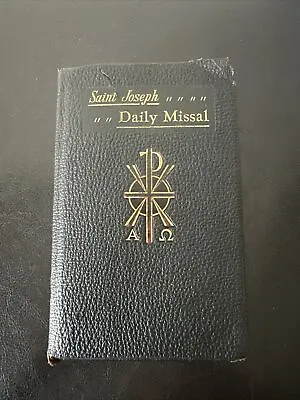 St Joseph Daily Missal Confraternity Version Catholic Prayer Book (Vintage 1959) • $22