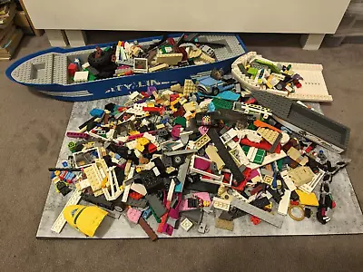 3 KGS LEGO BULK - Inc. Lego City Harry Potter Minfigures + Ship / Boat Hulls • $110