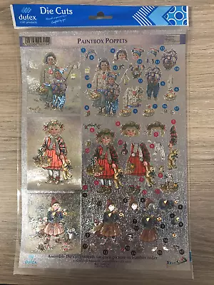 DUFEX - Die Cut Paintbox Poppets  ** MULTIBUY OPTIONS AVAILABLE ** • £0.99