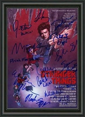 $9.95 • Buy Stranger Things  Movie Photo Poster Signed By Cast  - A4 Photo Poster