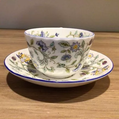 Minton Haddon Hall Blue S782 Bone China Teacup & Saucer-Made In England (95)#902 • $6.42