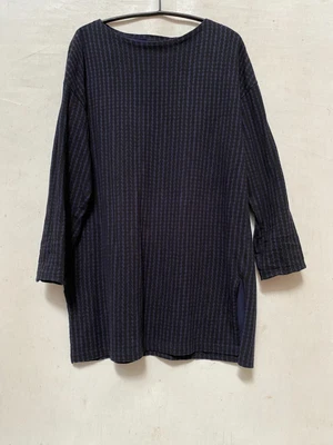 $14.90 • Buy MARIMEKKO Uniqlo TOP/DRESS BLUE + BLACK COTTON SIZE M