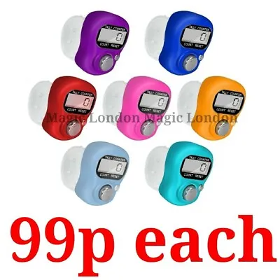 Digital Electronic Tally Counter - Dhikr / Tasbih / Tasbi / Tasbee Finger Ring  • £0.99