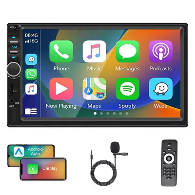 7  Car Stereo Radio CarPlay MP5/FM/USB/AUX IN/SD TF Head Unit 2DIN • $55.99