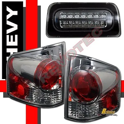 94-98-04 Chevy S10 Pickup GMC Sonoma Truck Tail Lights & LED 3rd Brake Light • $91.95