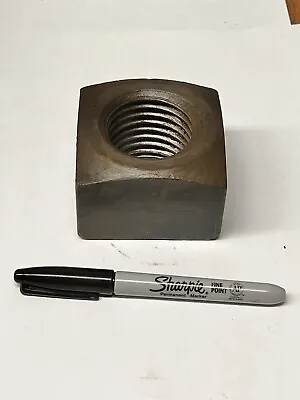 (1) 2 -4.5 Square Nuts Heavy Pattern Steel Plain 2 -4 1/2 SQUARE NUT (3-1/8 X 2) • $49.99