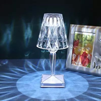 Portable Crystal Diamond Table Lamp3way Color Changing Lampacrylic Crystal Bedsi • $28.52