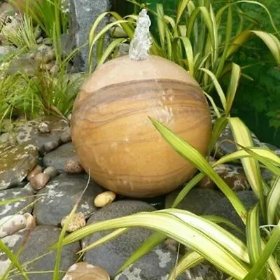 Rainbow Sandstone Drilled Sphere Garden Water Feature Diameter 40cm • £719.99