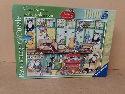 1000 Piece Jigsaw Puzzle. Ravensburger. Crazy Cats In The Garden. 192861 • £3.90