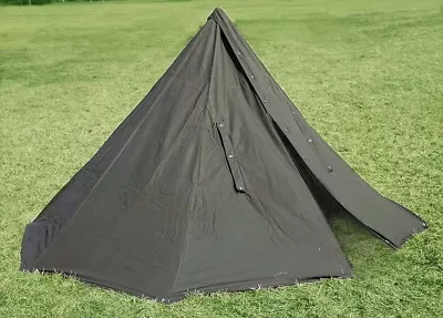 POLISH ARMY NOS MILITARY LAAVU TENT 2 PERSON 2x PONCHO SHELTER TARP HALF TIPI S1 • $147.99