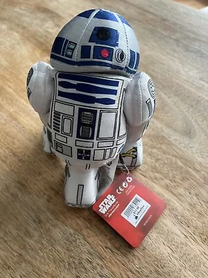 R2-D2 Droid Plush Disney Store Toy STAR WARS Stuffed Robot 7  Head Turns • $10
