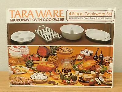 Vintage Tara Ware Microwave Oven Cookware 4 Piece Cookware Set • $30.17