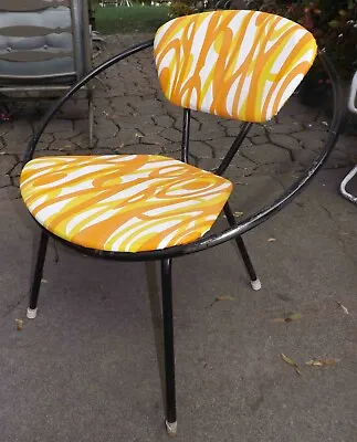 Ultra Rare 1950s Mid Century Vintage Solair? Metal Saucer Motel Circle Chair • $299.99