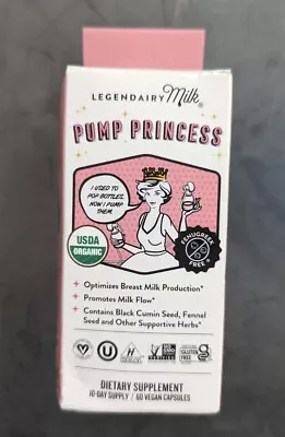 Legendairy Milk Pump Princess Vegan Lactation Supplement - 60ct Promotes Flow • $20.99