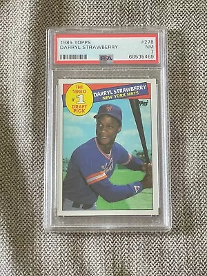 DCC: 1985 Topps Darryl Strawberry #278 PSA 7 NM NY Mets #1 Draft Pick • $14.98