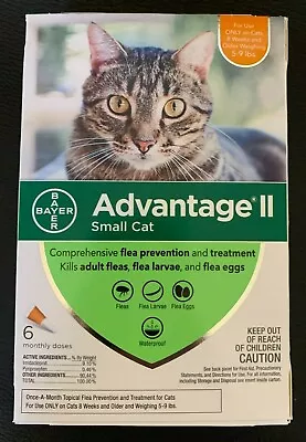 Advantage II 5-9 Lbs Flea Drops Topical Treatment Medicine For Cat Cats 6 Months • $64.99