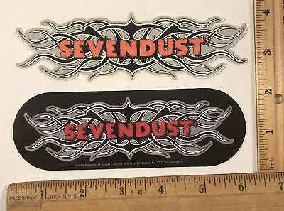 Vintage Lot Of 2 1999 Sevendust Heavy Metal Rock Band Sticker Decal • $6.25